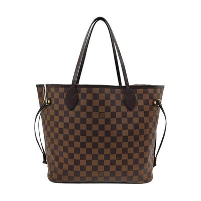 [Použitá] Neverfull Mm Kostkovaná Potahovaná Plátěná Taška s Koženými Detaily - Dobrý Stav #1LWQVM7
