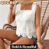 Kadın Moda Günlük Düz Renk Baskılı Kolsuz Kare Yaka Bluzlar & Gömlekler