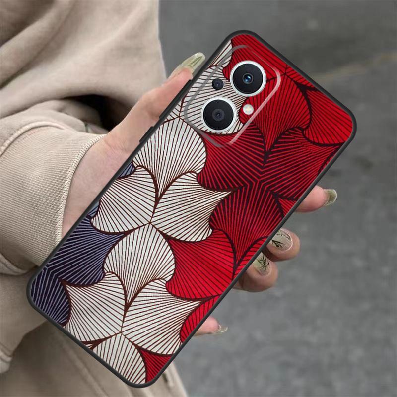 African Wax Pattern Fabric Case For OPPO Reno 14 12 11 10 13 Pro 14F 13F 12F 11F 8 7 Lite OPPO Find X9 X8 X6 Pro Cover