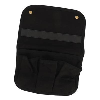 Stuhl-Armlehnen-Tasche, große Kapazität, wasserdicht, Segeltuch, für Strandstuhl, hängende Aufbewahrungstasche für Outdoor, Camping, Picknick, Schwarz