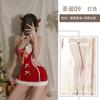 Sex Underwear Plush Tube Top Sexy Christmas Uniform Set Hollow Out Sex Pure Desire Uniform