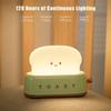 Bread Toast Cartoon LED Night Light Cute Home Decor Kawaii Bread Table Lamps Night Portable Light with Timer Tiny Lamp Rgb lamp