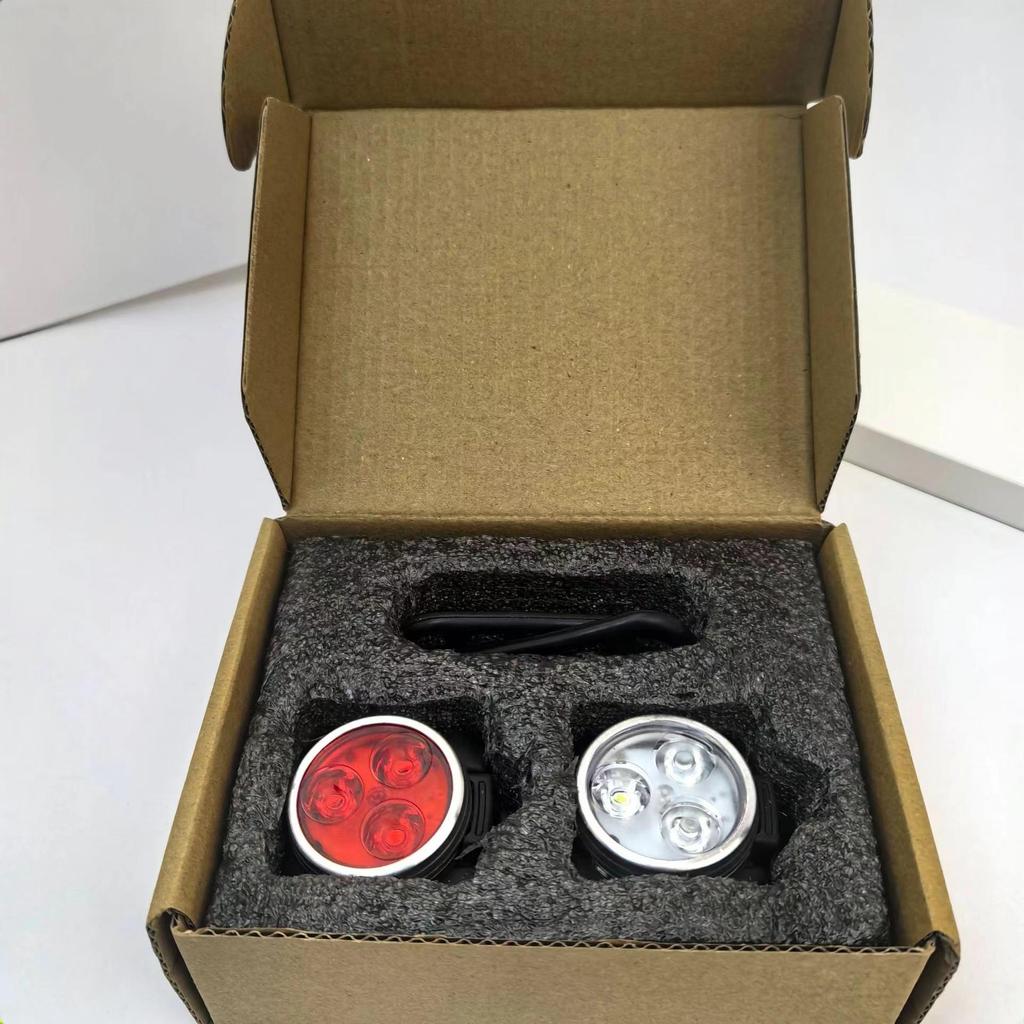 USB Rechargeable Compact Bicycle and Scooter Light - Front, Tail, and Safety Warning Lamp