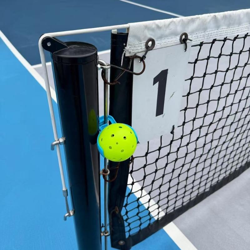 Adjustable Tennis Ball Holder And Fence With Stable Base And Easy Storage Pickleballs Ball Holder Net Clamps Accessory