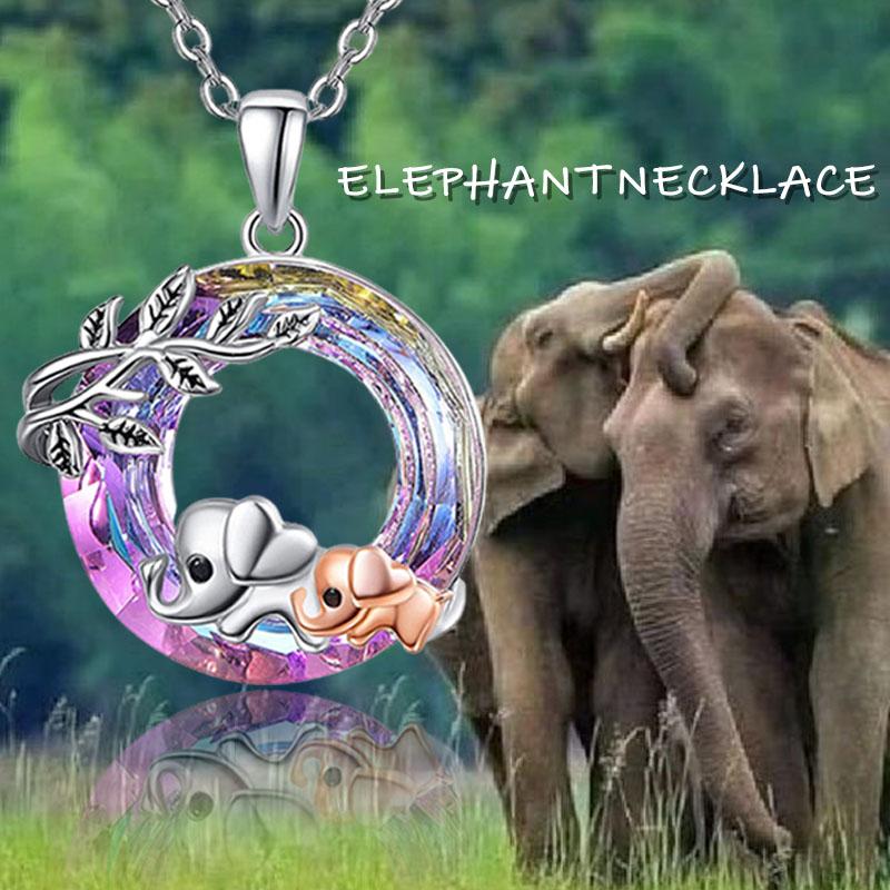 

Изысканное модное ожерелье с подвеской в ​​виде слона