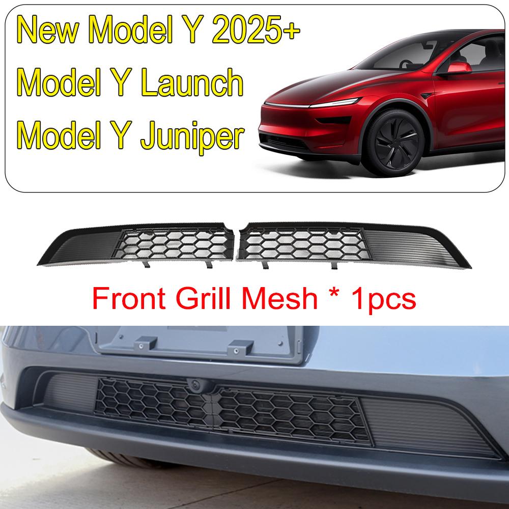 For Tesla Model 3 2026 2026 2026 Model Y Juniper Grille Mesh Inserts Lower Bumper Anti Insect Net Dust Proof Vent Grille Cover