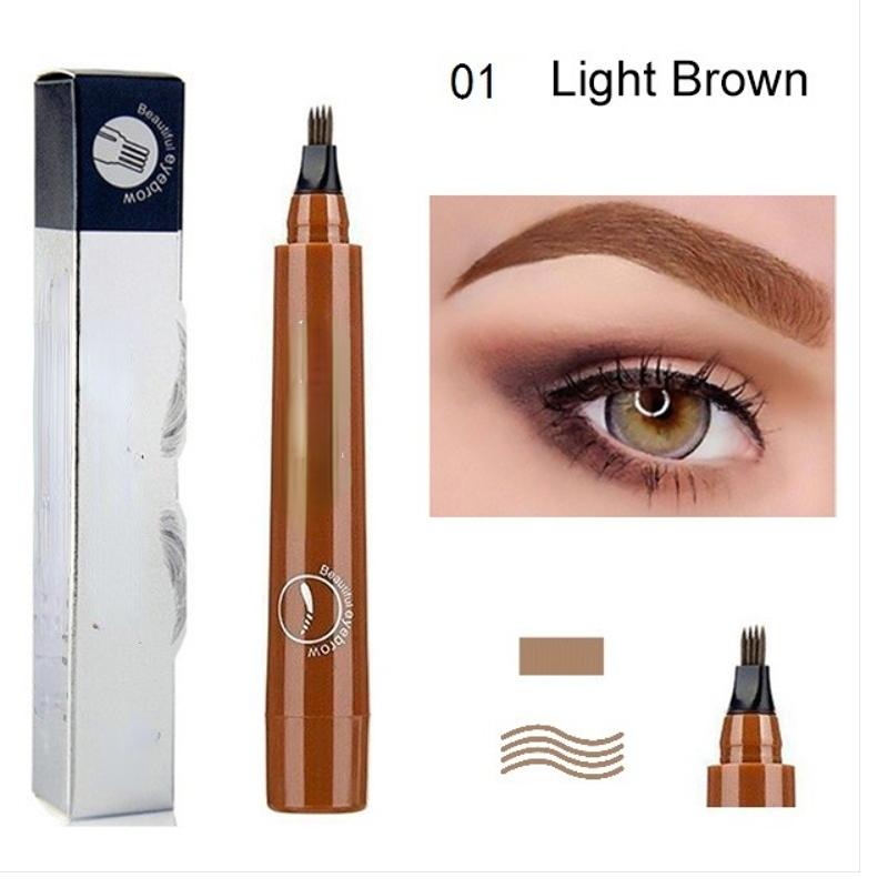 

Four-pronged Liquid Eyebrow Pencil Four-tip Forked Liquid Eyebrow Pencil Four-prong Waterproof Sweat-proof and Less Likely To Smudge Eyebrow Pencil