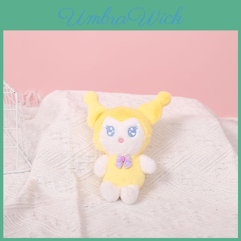 Adorable Plush Cartoon Kuromi Doll Backpack Accessory Cute Bag Charm Keychain