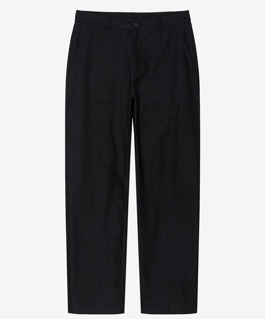 MINDBRIDGE [Couture] Black Denim-Like Fatigue Pants