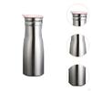 100ml Juice Jug in Stainless Steel with PP Lid Suitable for Restaurants, , and Events