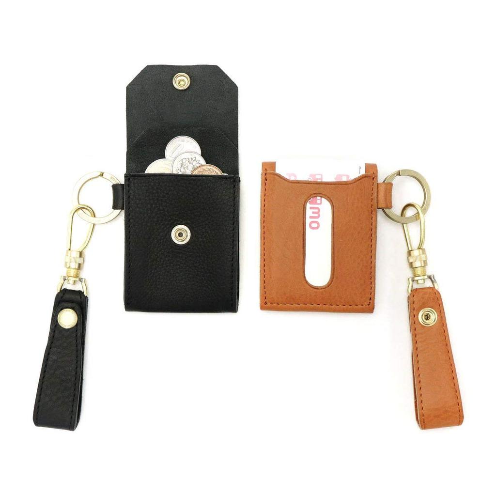 Assob Oiled Shrink Leather Coin Case Wallet 101406 Black/10