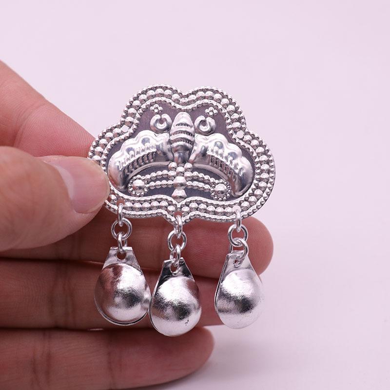 Miao Ethnic Silver-Look Aluminum Ornament Accessories for DIY (Yi People, Guizhou Qiandongnan)