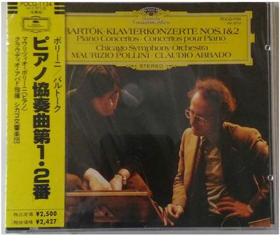 CD POLLINI MAURIZIO Bartok Piano Concerto 1 2 POCG1134 1990 Japan Classical Used