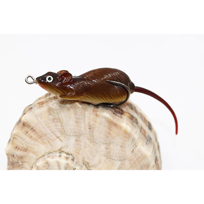 12g/6.5cm High Simulation Lure Fake  Bait Thunder Frog Mouse Bionic Bait Soft Fishing  Bait