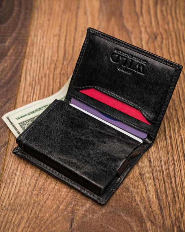 Small Leather Wallet with RFID Protection Stop - Always Wild