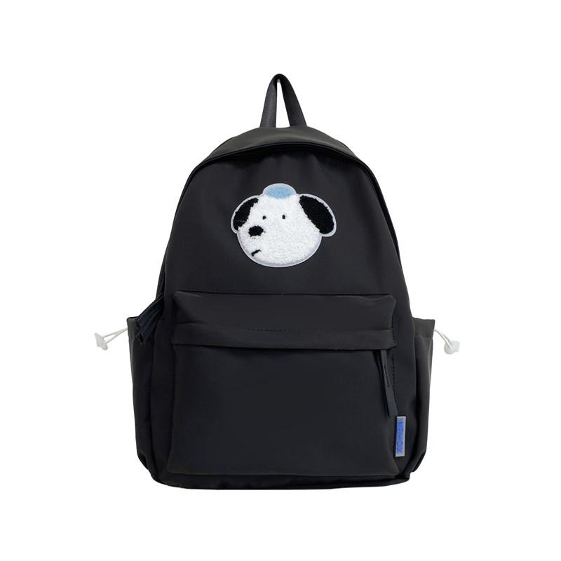 

Студенческая школьная сумка с рисунком собаки, женский рюкзак большой вместимости в студенческом стиле, рюкзак для третьего-шестого класса чёрный