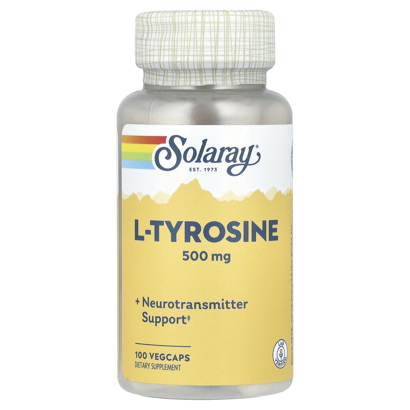 

L-Tyrosine, 500Mg, 100 Veggie Caps