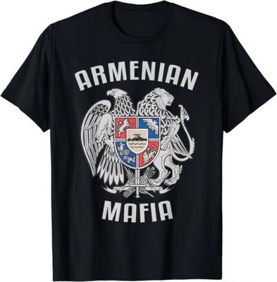 NEW LIMITED Armenian Mafia Armenia Coat of Arms Symbol T-Shirt