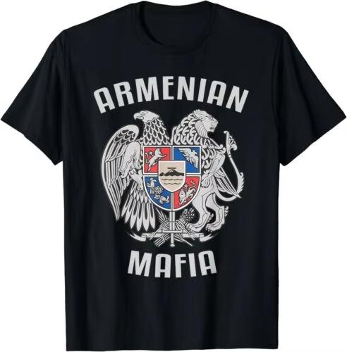 

NEW LIMITED Armenian Mafia Armenia Coat of Arms Symbol T-Shirt 4XL