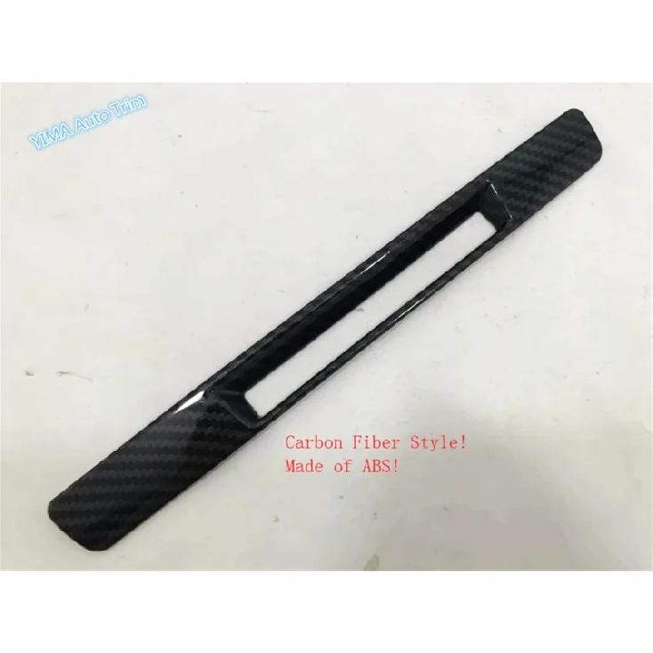 Central Control Air Conditioning Switch Button Panel Cover Trim For Mazda CX-3 CX3 2016 - 2024 Carbon Fiber Interior Accessories