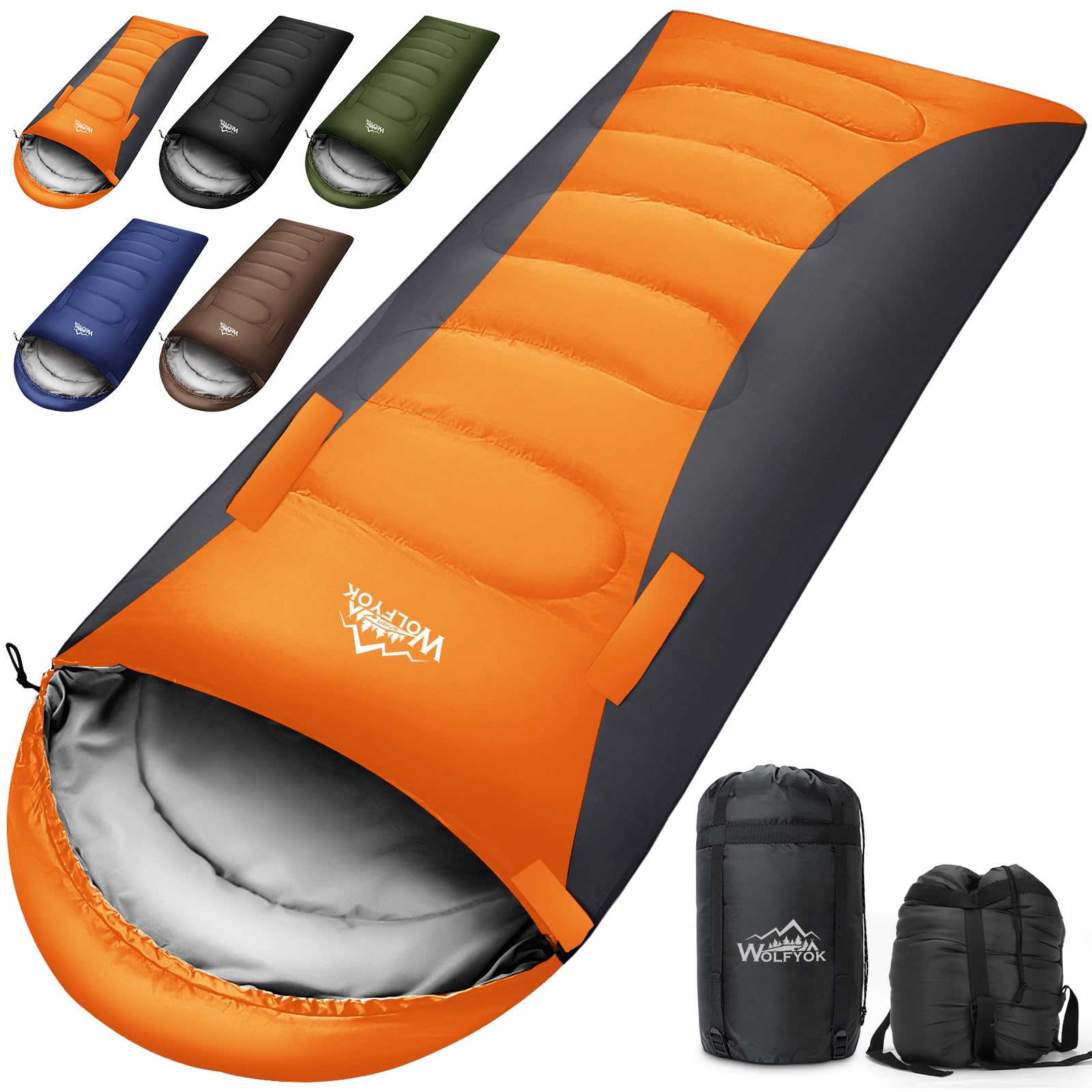 

wolfyok Outdoors Summer Sleeping Bag Limbs 230T Multifunctional Sleeping Winter Sleeping Comfortable Temperature Range Fully Includes Storage Ideal