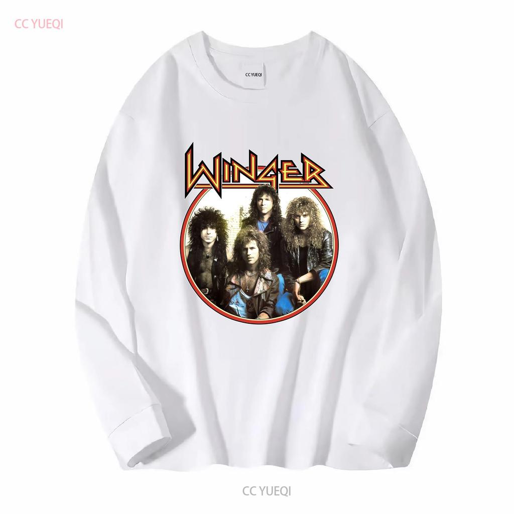 Winger Band CONCERT Rock Music T Shirt Cotton All Size AL173 vintage Washed fashion Breathable Soft Stretched Slightly