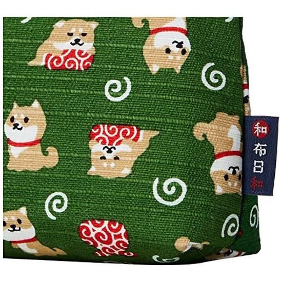 Maeda Senko Wafu Biyori Mameshiba No Otsukai Sokohagi Pouch Green 117648