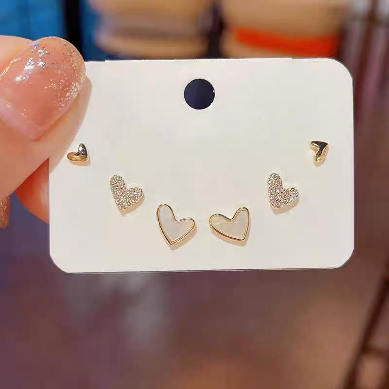 Exquisite Set, Earrings, Niche Design Earrings, Women's High-end Stud Earrings, Women's 6-piece Set