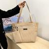 Large Capacity Bag Women's Harajuku Corduroy Literary Shoulder Bag New Fashion Tote Bag