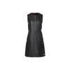 Mock Neck Zipper A-Line Casual Dress Women Dress Black DC4824-010
