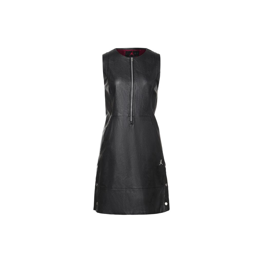 Jordan Mock Neck Zipper A-Line Casual Dress Women Dress Black DC4824-010