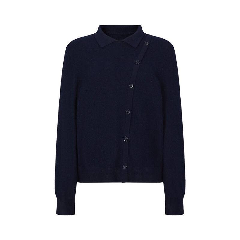 Jiu Zi Anna Kou Women's Lapel Button Knit Sweater