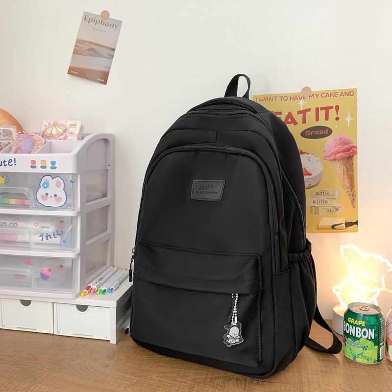 Schoolbag Huihong new girl fresh backpack ins campus wind backpack women's simple large-capacity primary and secondary school student schoolbag
