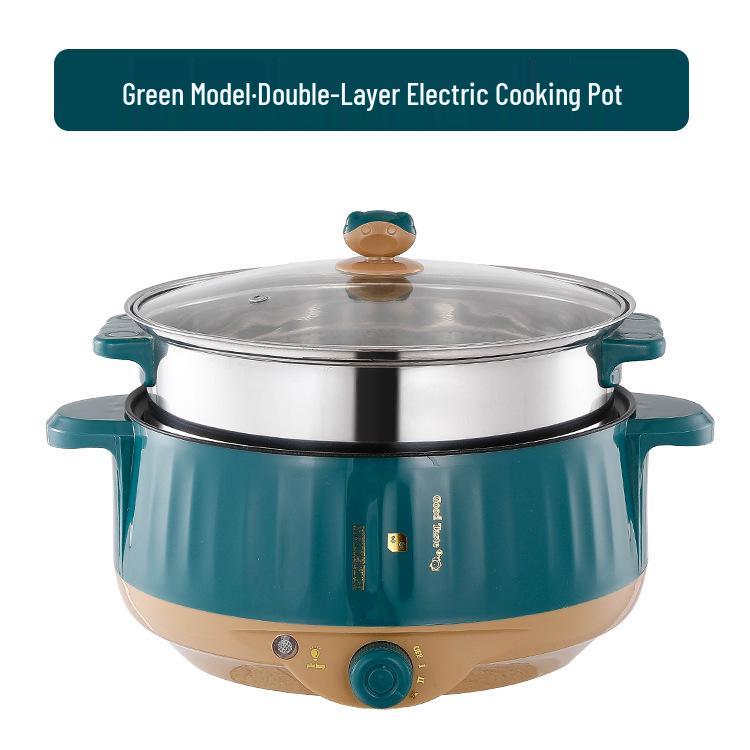 Multi-Functional Electric Cooker: Non-Stick Electric Pot, Wok, Hot Pot & Steamer for Dorms