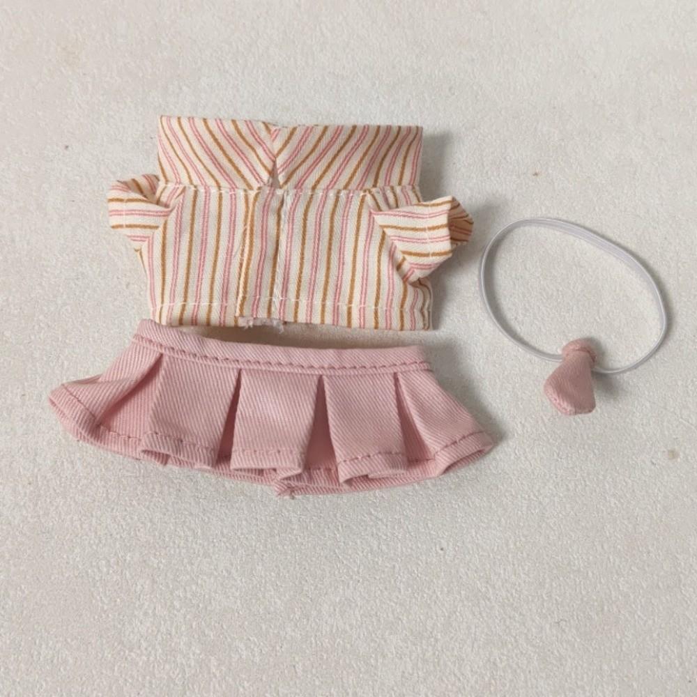 Shirt Doll Clothes Outfit Skirt Doll Dress Up Set 10cm Cotton Doll Clothes  Doll Accessories