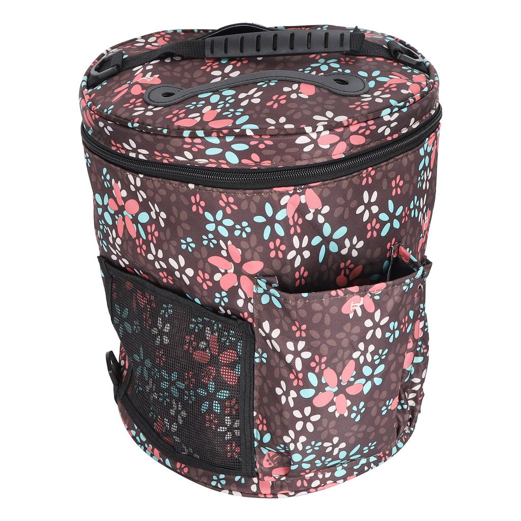 Wool Storage Bag Cylindrical Printed Yarn Holder DIY HandMade Knitting Organizer