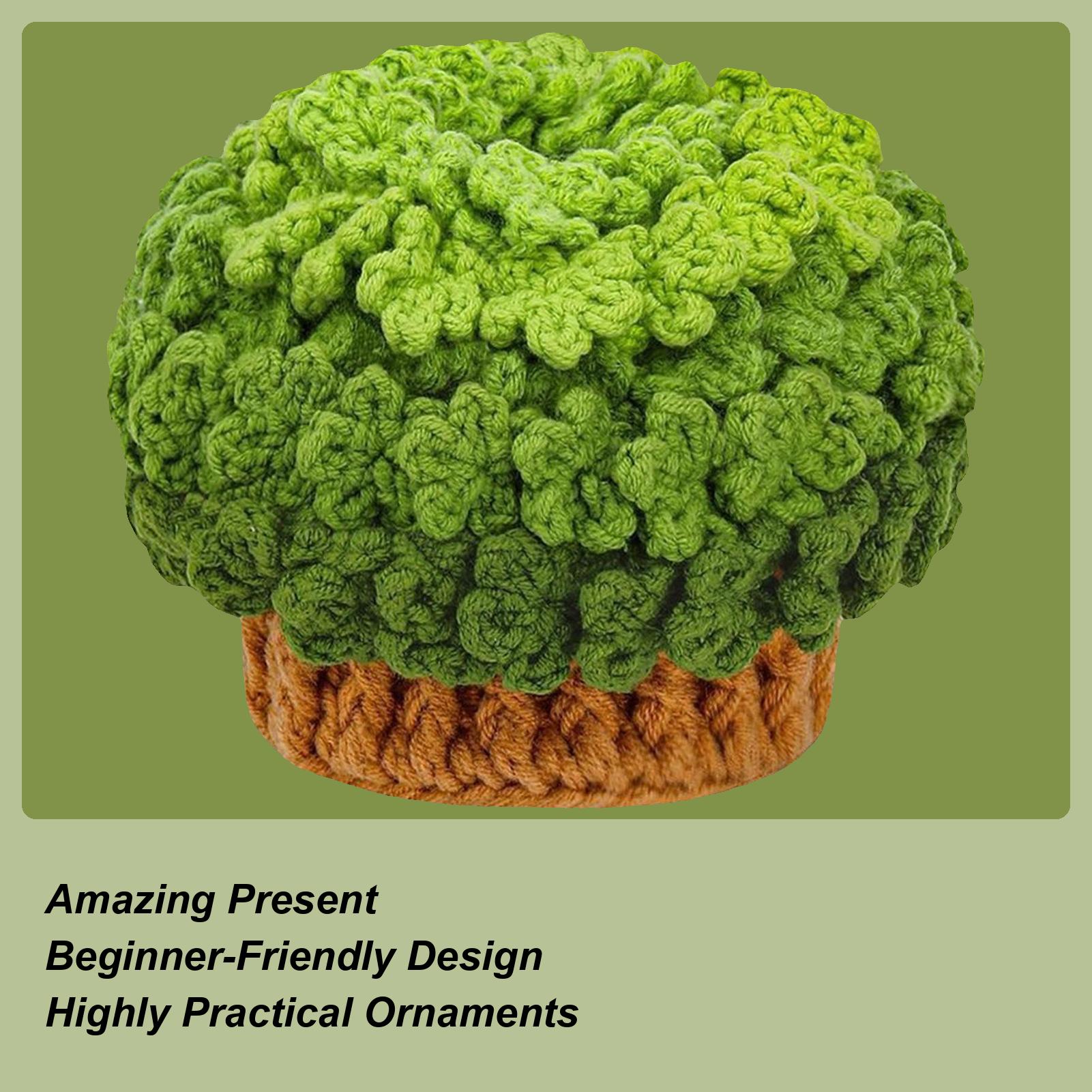 

Coaster Crochet Kit For Beginners DIY Crafting Set Plant Pot Knitting Set For Adults Teens DIY Enthusiasts Group Activity Craft CN