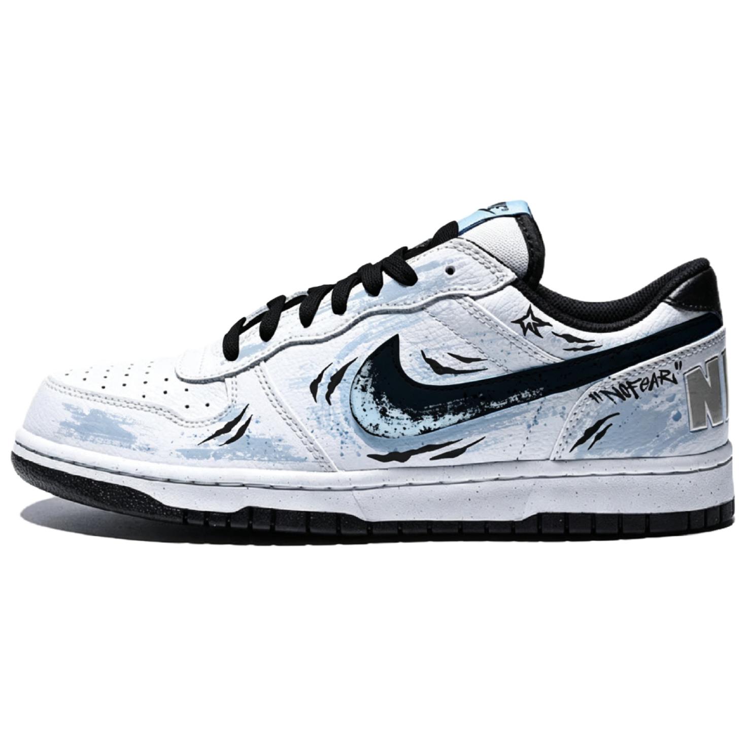 

Nike Big Smoky Mist Waves Leather Slip Resistant Abrasion Resistant Balance Low top Skateboard Shoes Men s 355152-107(Team303-) 40