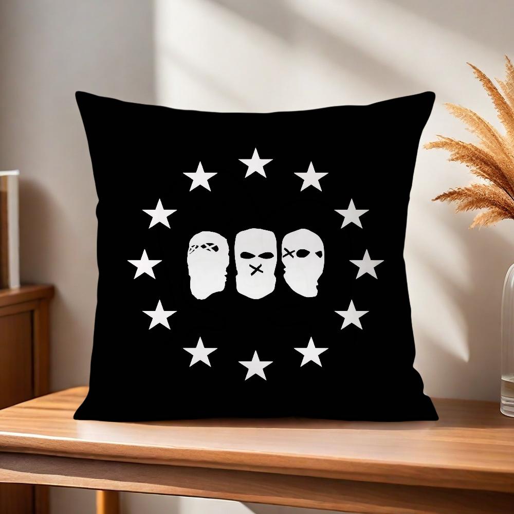 1Pc Omerta Silent Law Mafia Style Pillow Cover, Polyester, 2-Sided 2D Print, Cool Living Room Bedroom Sofa Decor, Cultural Memor