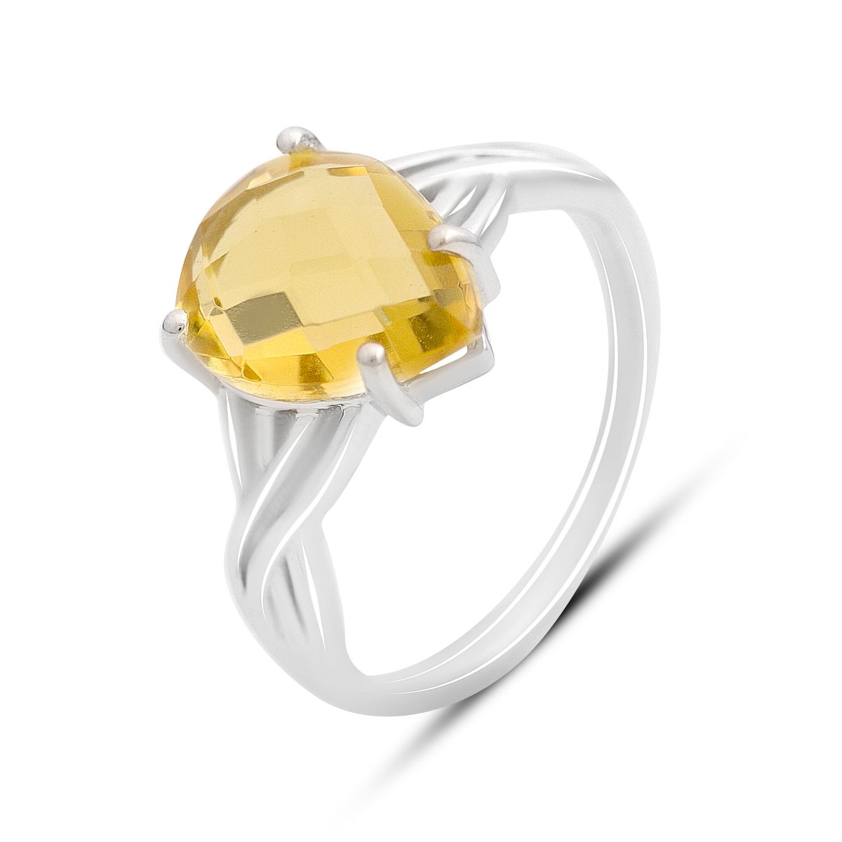 

Silver ring with nano citrine 3.117ct, product weight 2.81 g (2171836) 17.5 бурштин