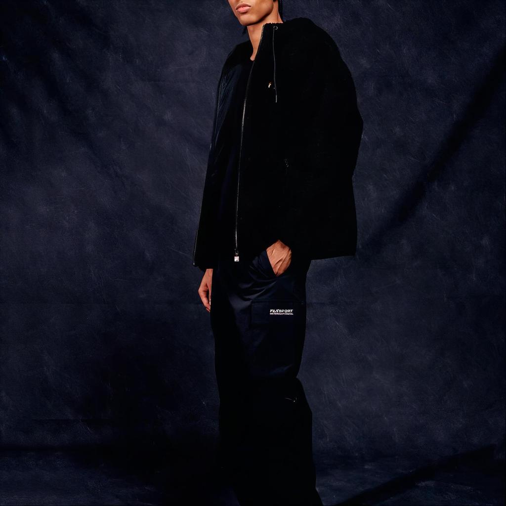 New FILA Jackets Unisex Black FE2PLF5101XBLK