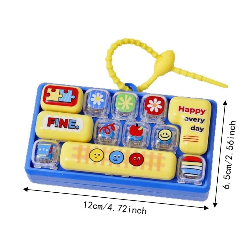 Hangable Mechanical Keyboard Toy Clear Key Sounds Bag Pendant Charm For Children