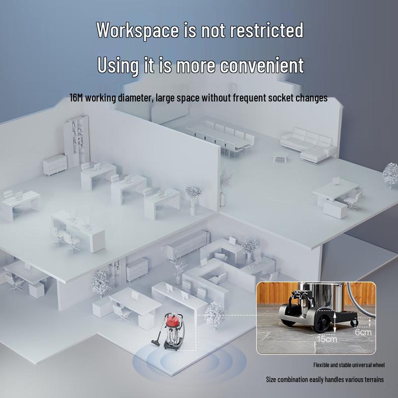 SUPOR High-Power Industrial Wet/Dry Vacuum Cleaner