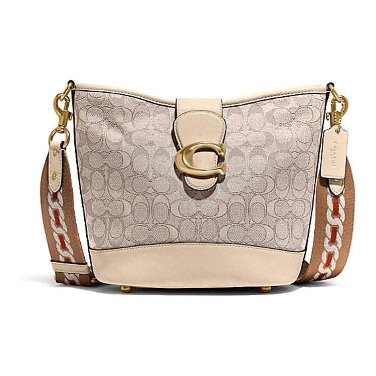 New COACH TALI Jacquard Fabric Bucket Bag, Shoulder Bag, Crossbody Bag Tubas Women's CA113-B4SHG