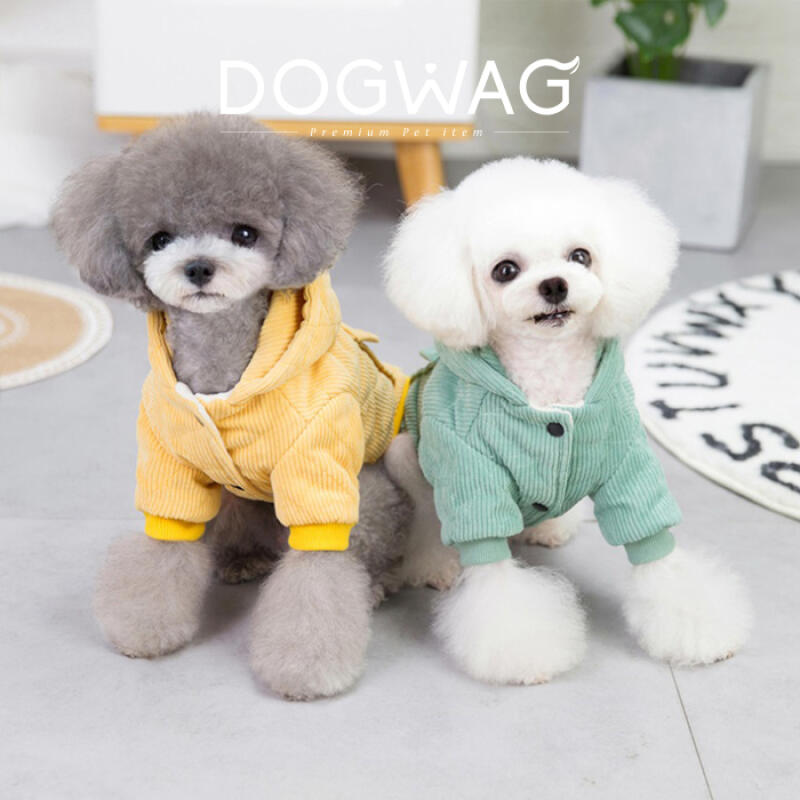 

Corduroy Pocket Jumper Puppy Winter Outerwear S green