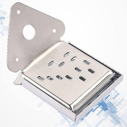 Vaguelly Triangle Tailpiece for Mandolin and Guitar, Metal Tailpiece, Mandolin Parts, Silver