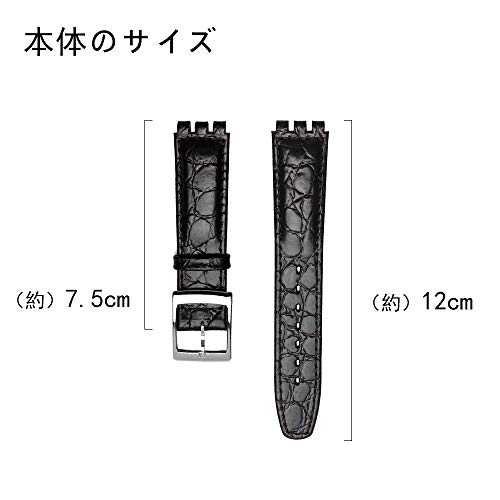 ZHUOLEI Replacement Watch Strap for Swatch, 17mm (Includes 3 Spring Bars, Spring Bar Remover, and Box)