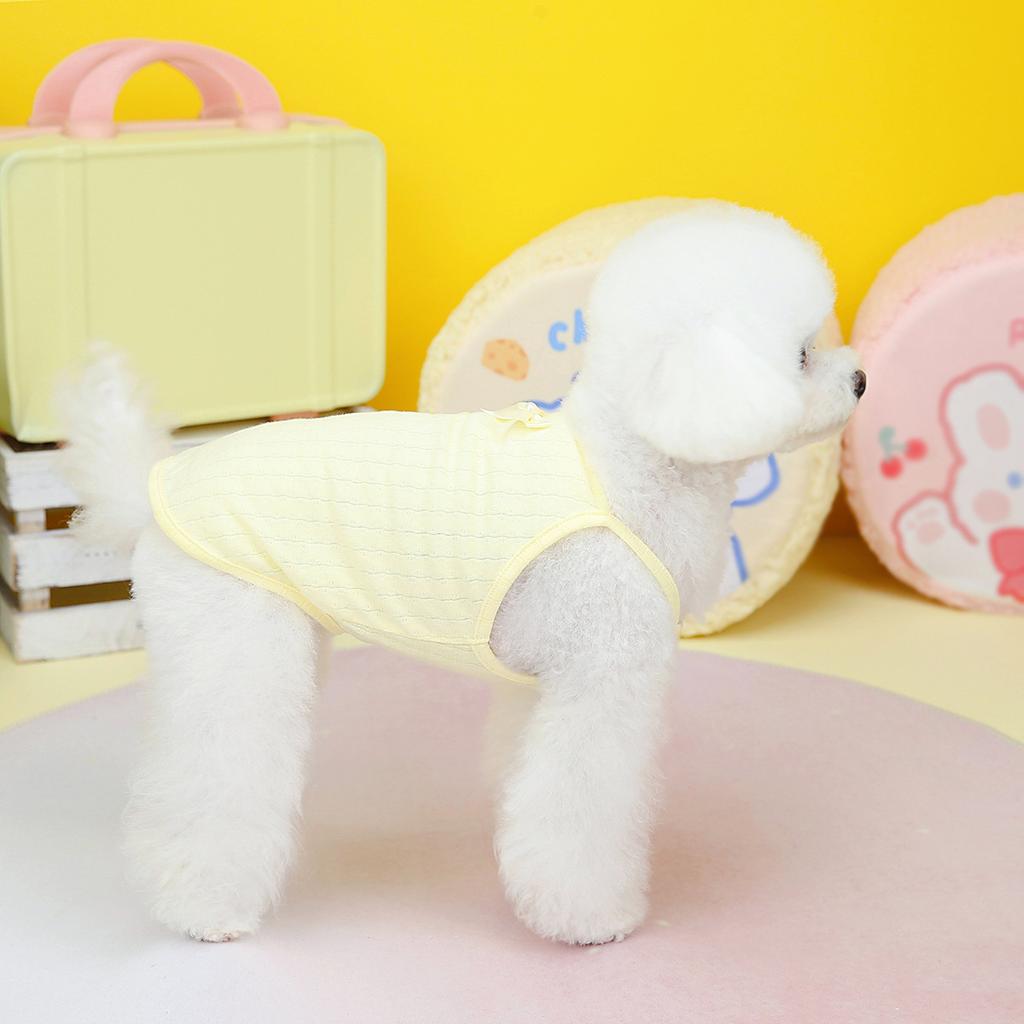 Spring and Summer 2023 Dog Clothes Pet Clothes Teddy Is Suitable for Summer Home Sling Pet Clothes.