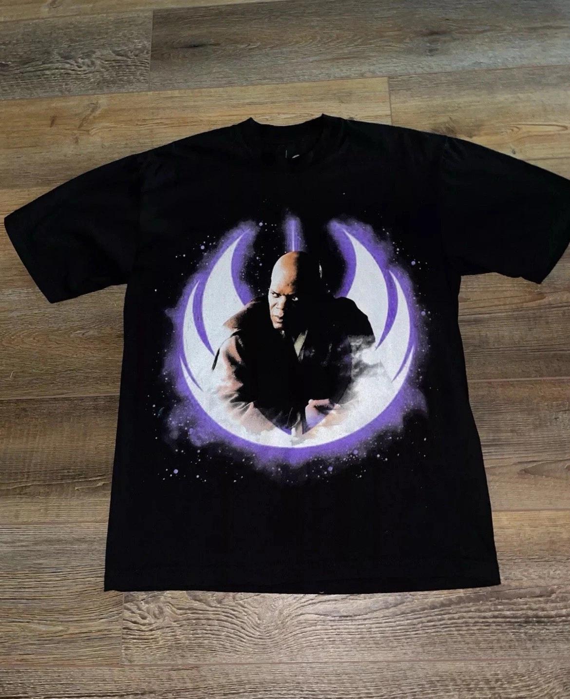 Star Wars Mace windu / Lightsaber Rare Graphic Tee M