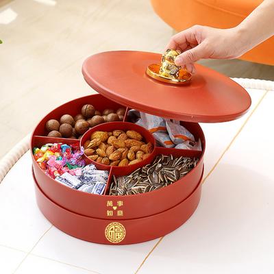 Obstteller Haushalt Wohnzimmer Couchtisch Obstteller Süßigkeitendose Trockenfrüchtedose Chinesisches Neujahr Snackteller Festlich Einweihung Aufbewahrungsbox